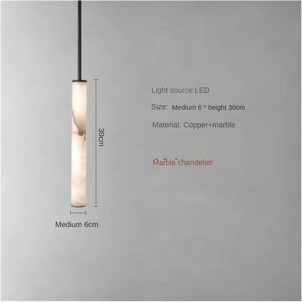 MARBLE CYLINDER HANGING