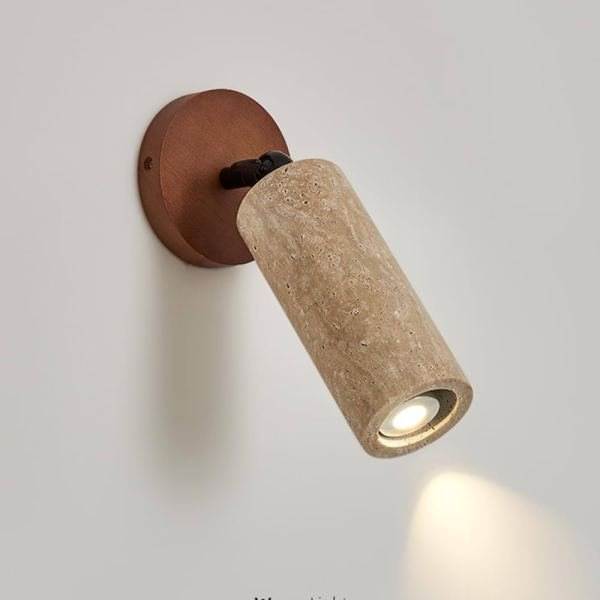 CYLINDER WALL LAMP STONE