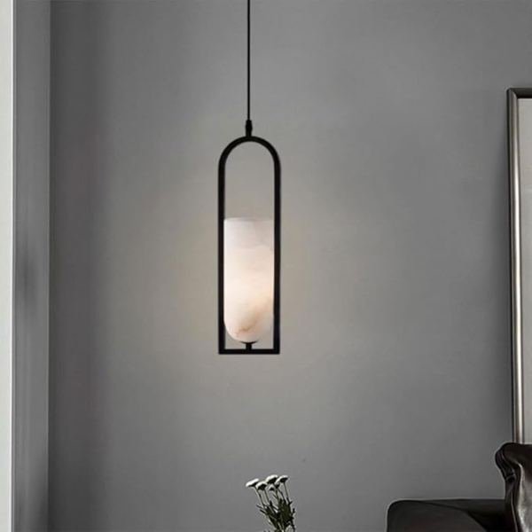 WHITE MARBLE CYLINDER +IRON SQUARE